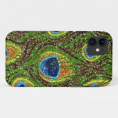 カラフルなクジャクの羽のプリント Case-Mate iPhoneケース (裏面(横))