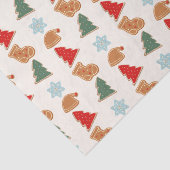 カラフルなクッキーのパターン クリスマス 薄葉紙 (詳細)