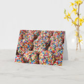 カラフルなクッキー カード (黄色い花)