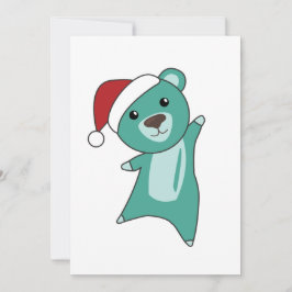 カラフルなクマのクリスマス 冬の動物 クマ シーズンカード