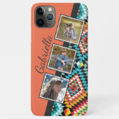 カラフルなクラシカルサウスウェスタン モザイクアート Case-Mate iPhoneケース (裏面)