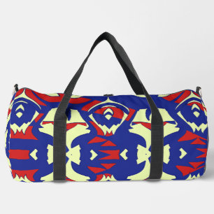 カラフルなクラシックなお洒落デザインのダッフルバッグ D ダッフルバッグ