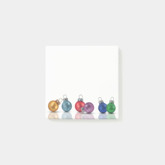 カラフルなクリスマスのグリッターは後it®ノートを飾ります ポストイット (正面)