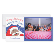 カラフルなクリスマスのサンタさんが言う