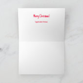 カラフルなクリスマスカートゥーン カード (内部)