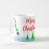 カラフルなクリスマスカートゥーン コーヒーマグカップ (正面左)