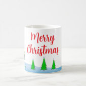 カラフルなクリスマスカートゥーン コーヒーマグカップ (中央)