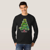 カラフルなクリスマスツリーのイラスト Tシャツ (正面フル)