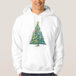 カラフルなクリスマスツリー パーカ