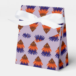 カラフルなクリスマスツリー - パーティーグッズ箱 フェイバーボックス
