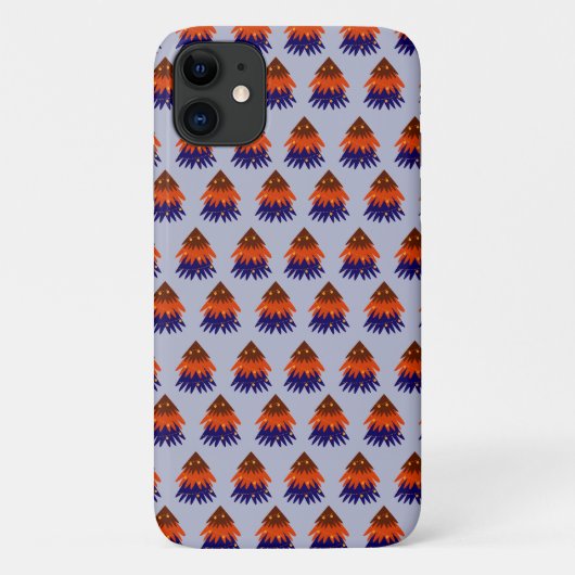 カラフルなクリスマスツリー iPhone 11ケース Case-Mate iPhoneケース (裏面)