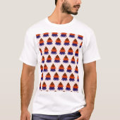 カラフルなクリスマスツリーTシャツ Tシャツ (正面)