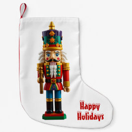 カラフルなクリスマス・くるみ割り人形のおもちゃ スモールクリスマスストッキング