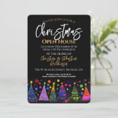 カラフルなクリスマス オープンハウス 招待状 (スタンド正面)
