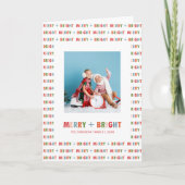 カラフルなクリスマス 写真 ホリデーカード (正面)