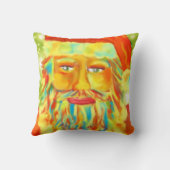 "カラフルなクロース"のサンタ芸術 クッション (裏面)