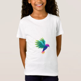 カラフルなグラフィックがプリントされた白のTシャツ Tシャツ