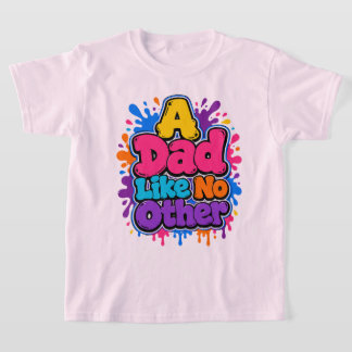 カラフルなグラフィティの父の日ギフト Tシャツ