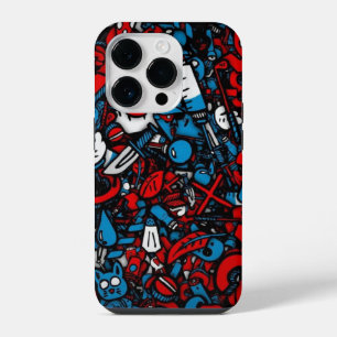 カラフルなグラフィティ iPhone 14 PROケース