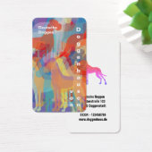 カラフルなグレートデーンのケネル事業カード (デスク)