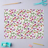 カラフルなケシの庭によってはティッシュペーパーが開花します 薄葉紙 (クラフト)