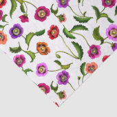 カラフルなケシの庭によってはティッシュペーパーが開花します 薄葉紙 (詳細)