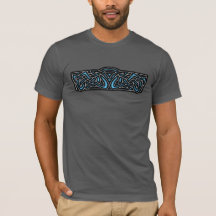 カラフルなケルト模様デザインTシャツ