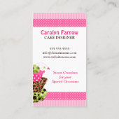 カラフルなケーキのベーカリー 名刺 (裏面)