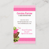 カラフルなケーキのベーカリー 名刺 (裏面)