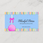 カラフルなケーキのポップ 名刺 (正面)