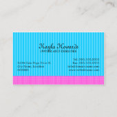 カラフルなケーキはデザートをぽんと鳴らします 名刺 (裏面)