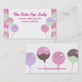 カラフルなケーキはベーキングのパン屋の名刺をぽんと鳴らします 名刺 (正面/裏面)