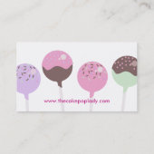 カラフルなケーキはベーキングのパン屋の名刺をぽんと鳴らします 名刺 (裏面)