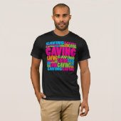 カラフルなケービング Tシャツ (正面フル)