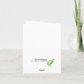 カラフルなケープコットのノートカード カード (裏面)