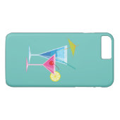 カラフルなコックテール iPhone 7 Plus ケース ターコイズ Case-Mate iPhoneケース (裏面(横))