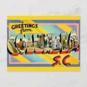 カラフルなコロンビアSCの挨拶 ポストカード (正面)