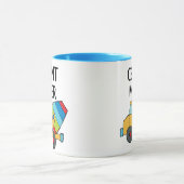 カラフルなコンクリートミキサー車 マグカップ (中央)