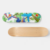 カラフルなコンゴウインコはスケートボードをオウム返しします スケートボード (横)