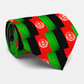 カラフルなコントラストのアフガニスタン人の旗 ネクタイ (ロール)