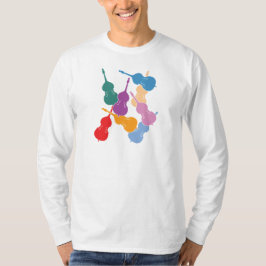 カラフルなコントラバス Tシャツ