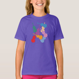 カラフルなコントラバス Tシャツ