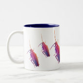 カラフルなゴキブリ ツートーンマグカップ (左)