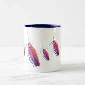 カラフルなゴキブリ ツートーンマグカップ (中央)