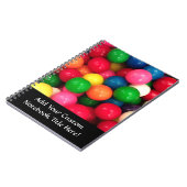 カラフルなゴム球キャンデー ノートブック (左側)