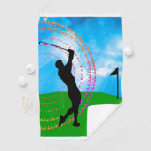カラフルなゴルフ振動 ゴルフタオル (インサイチュ)
