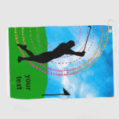 カラフルなゴルフ振動 ゴルフタオル (横)