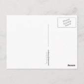 カラフルなゴールドハummingbirdのスイレン ポストカード (裏面)