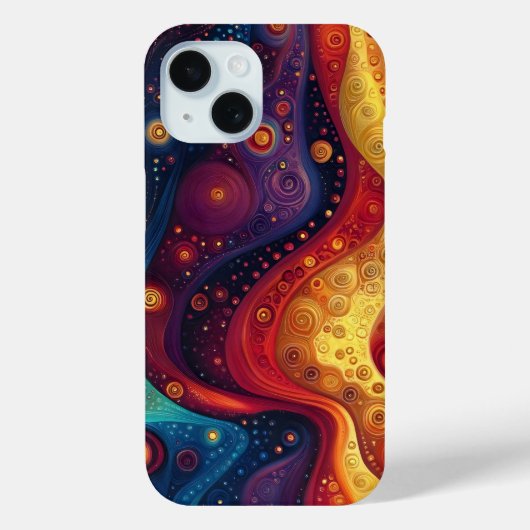 カラフルなサイケデリックアート Case-Mate iPhoneケース (裏面)