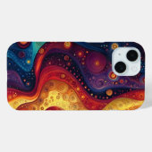 カラフルなサイケデリックアート Case-Mate iPhoneケース (裏面 (横))